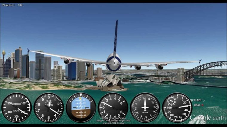 Google Earth Flight Simulator Can Be Activated When Needed