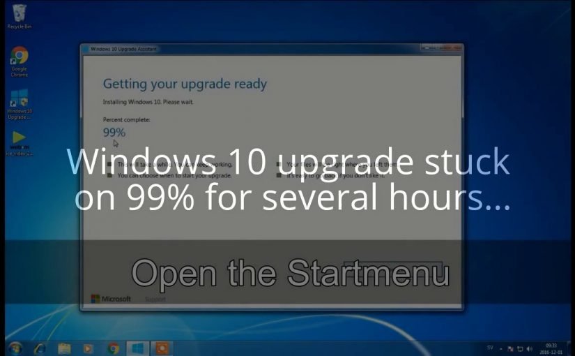 Windows 10 Upgrade Stuck At 99%