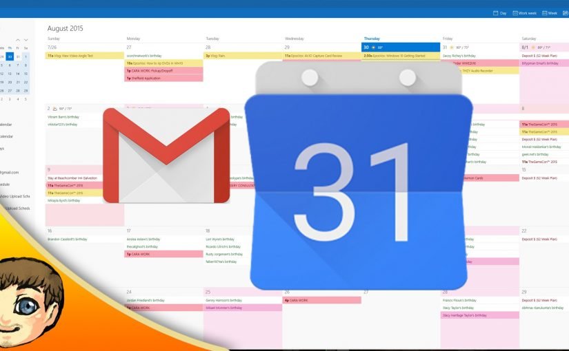 Gmail calendar