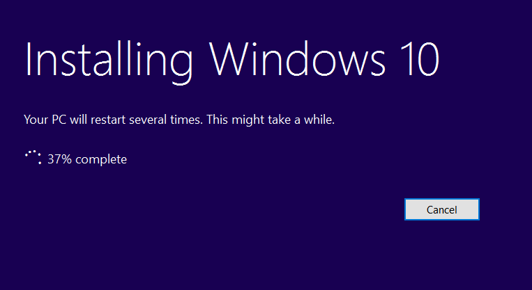 Installing Windows 10