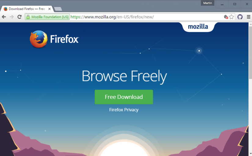 Firefox 64-bit version