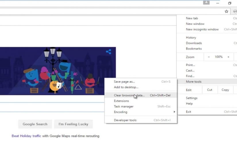Clear Cache In Google Chrome