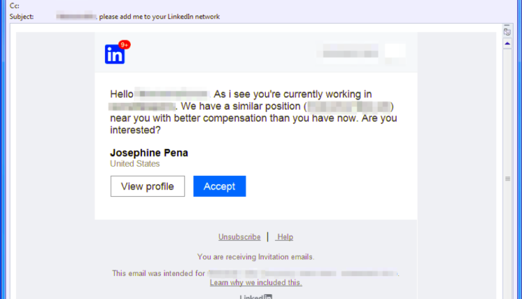 Fake Job Opportunity LinkedIn