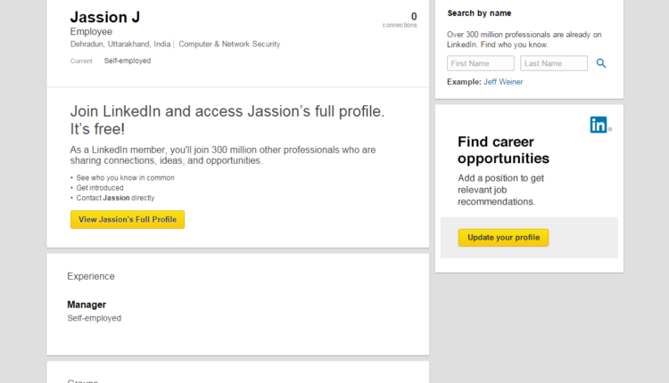 fake-LinkedIn-user-profile